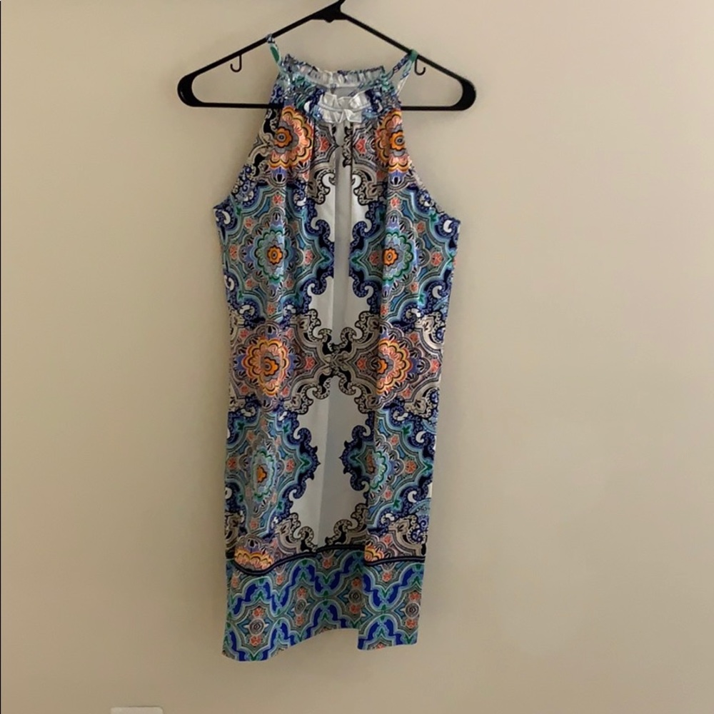 Multi print sun dress